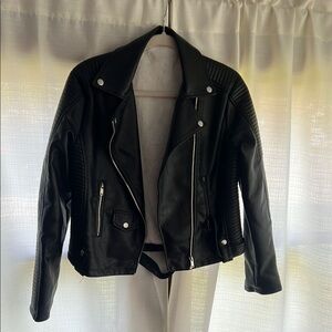 Fashion Nova Black Leather Motorcycle Jacket